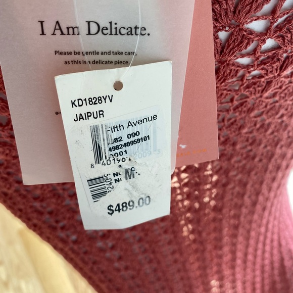 NWT Cult Gaia Tyra Cutout Crochet Midi Dress Swim Cover Up Sz Medium Jaipur $489 - Picture 8 of 9